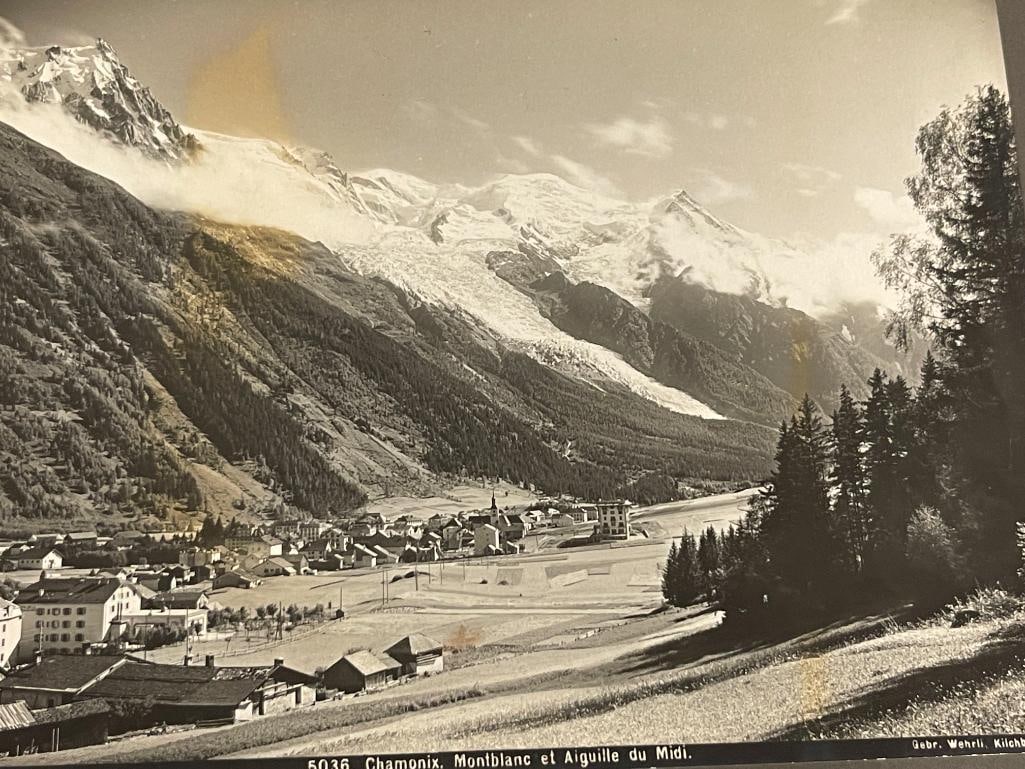 EIGHT 1930'S BLACK AND WHITE PHOTOGRAPHS OF SWITZERLAND MOUNTAIN LANDSCAPES - 12