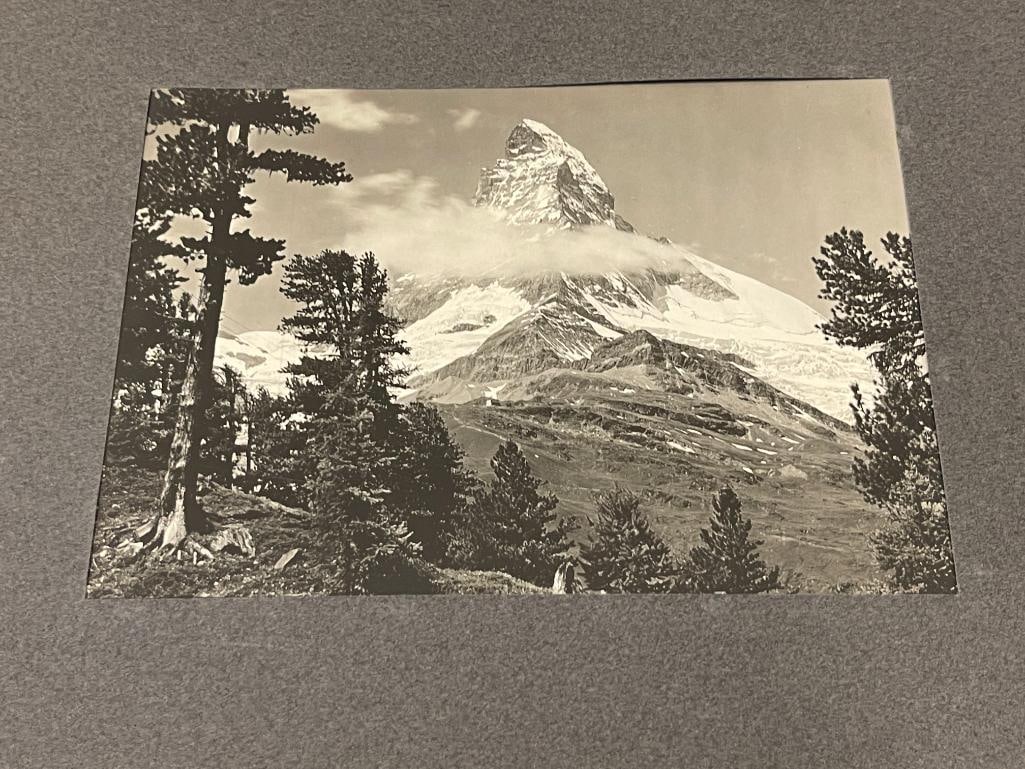 EIGHT 1930'S BLACK AND WHITE PHOTOGRAPHS OF SWITZERLAND MOUNTAIN LANDSCAPES - 2