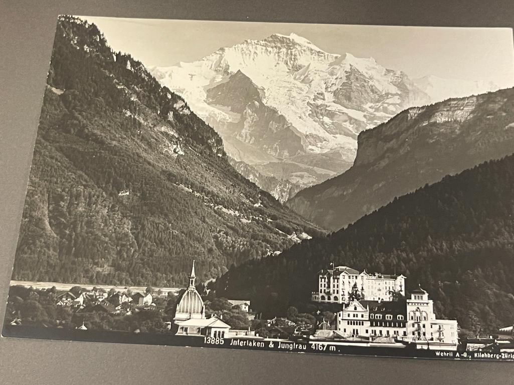 EIGHT 1930'S BLACK AND WHITE PHOTOGRAPHS OF SWITZERLAND MOUNTAIN LANDSCAPES - 6