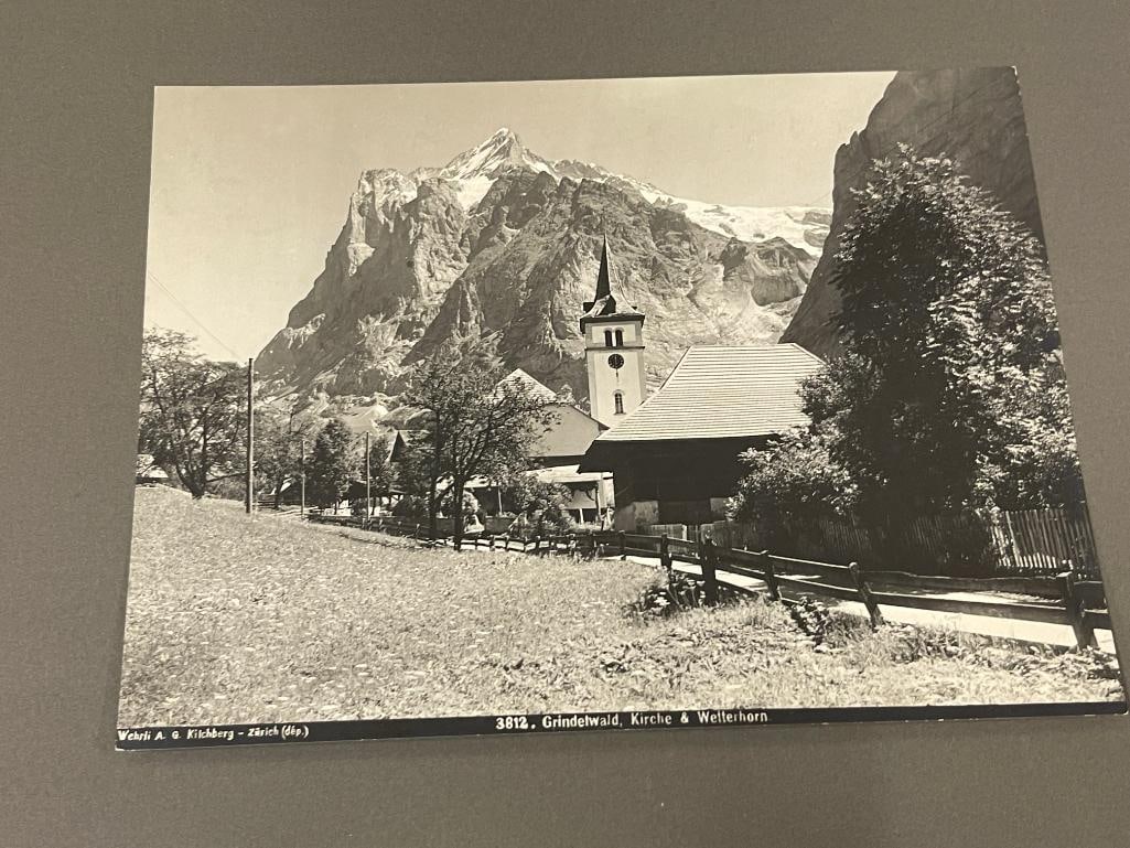 EIGHT 1930'S BLACK AND WHITE PHOTOGRAPHS OF SWITZERLAND MOUNTAIN LANDSCAPES - 9