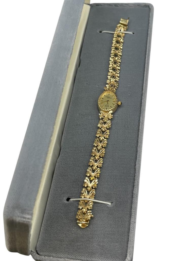 14K YELLOW GOLD SWISS MADE QUARTZ WRISTWATCH BY MICHAEL ANTHONY (1 of 10)