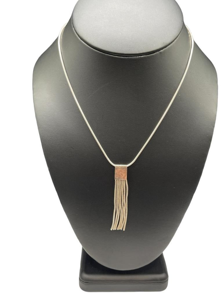 ITALIAN STERLING SILVER FASHION NECKLACE (1 of 4)