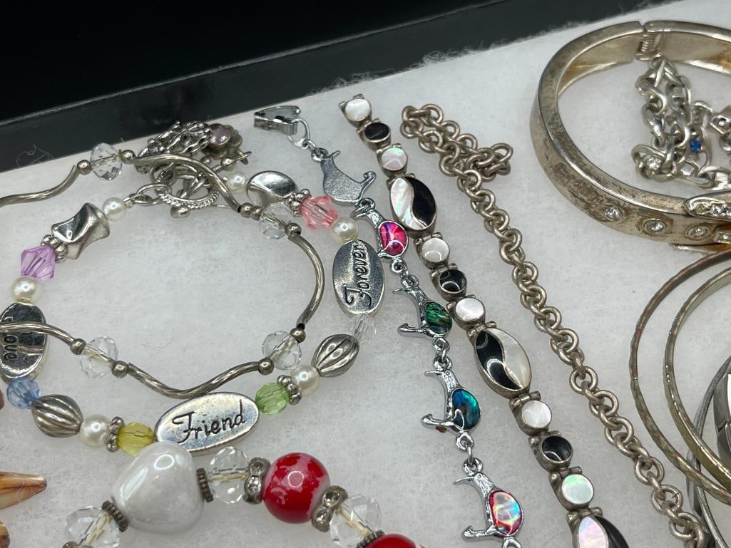 COLLECTION OF LADIES FASHION JEWELRY BRACELETS - 3