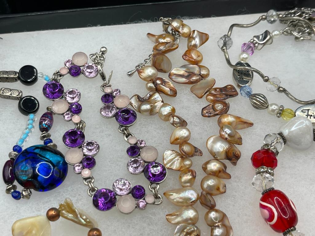 COLLECTION OF LADIES FASHION JEWELRY BRACELETS - 4