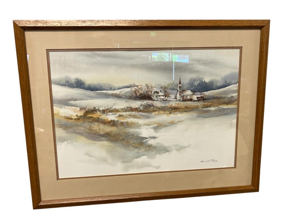 HOWARD REES NORHERN CALIFORNIA ARTIST ORIGINAL WATERCOLOR ON PAPER LANDSCAPE (1 of 7)