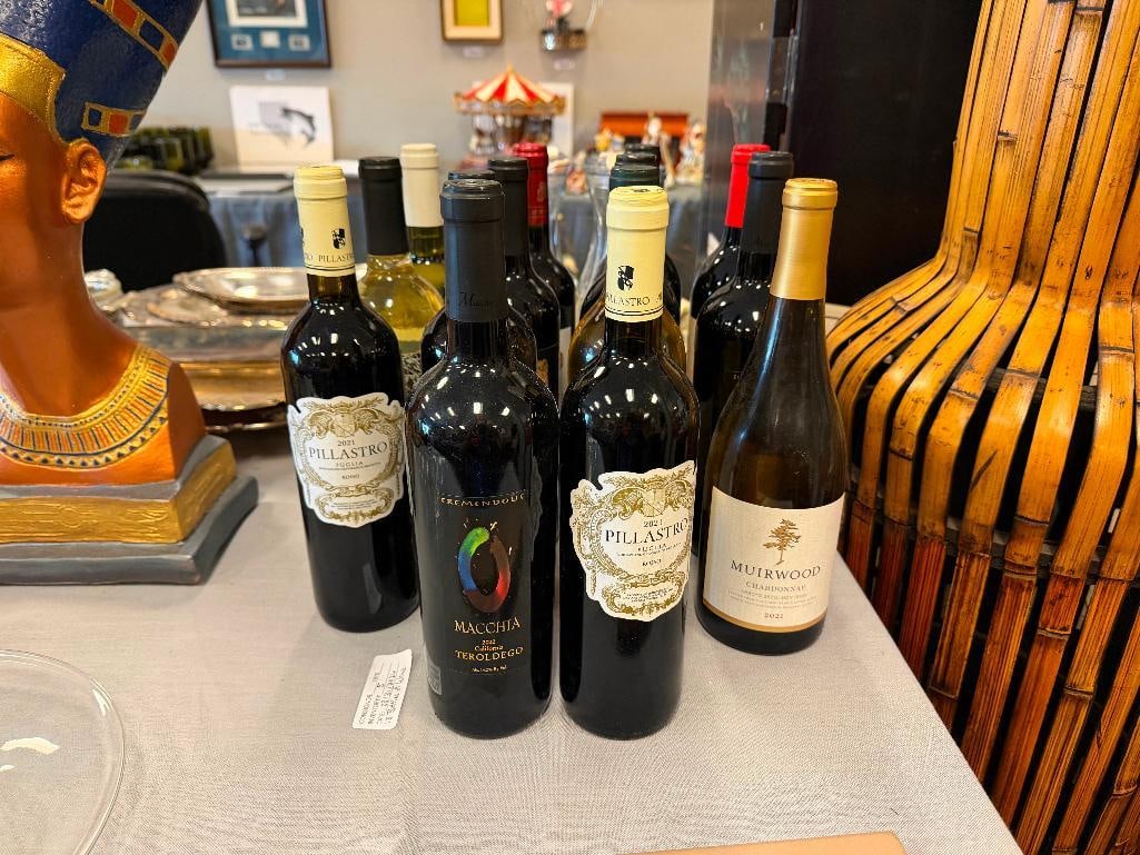 15 BOTTLES OF WINE CHARDONNAY, CABERNET SAUVIGNON, RED WINE, CHATEAU - 2