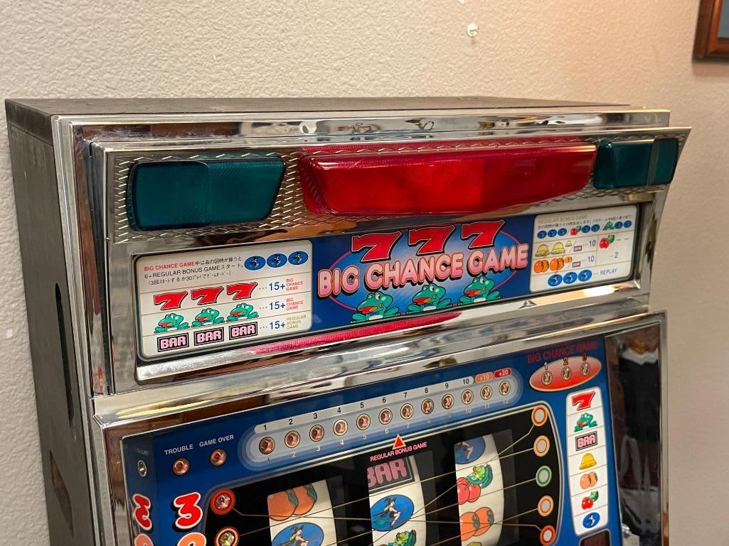 1996 WAI 2 PULSAR YAMASA CO. LTD. 3-REEL PACHISLO SLOT MACHINE TYPE-A TOKEN MACHINE - 4