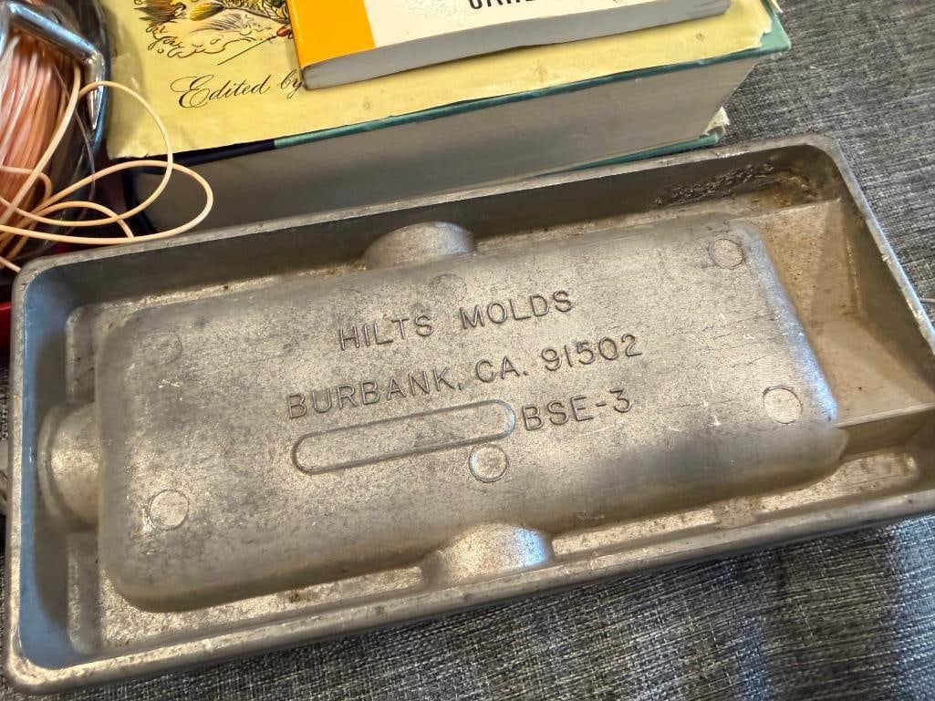 FISHING ACCESSORIES INCLUDING FLY FISHING REELS, FISHING BOOKS, AND HILTS MOLDS FISHING SINKER MOLD - 3