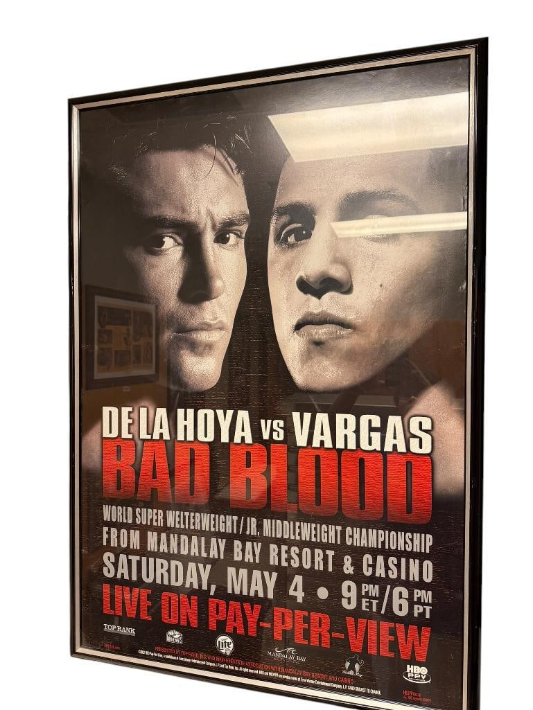 OSCAR DE LE HOYA VS FERNANDO VARGAS " BAD BLOOD " BOXING PAY PER VIEW FIGHT POSTER (1 of 6)