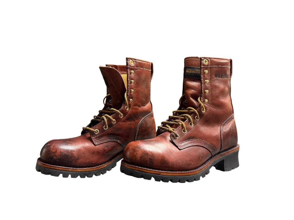 WOLVERINE STEEL TOE LEATHER UPPER BOOTS (1 of 11)