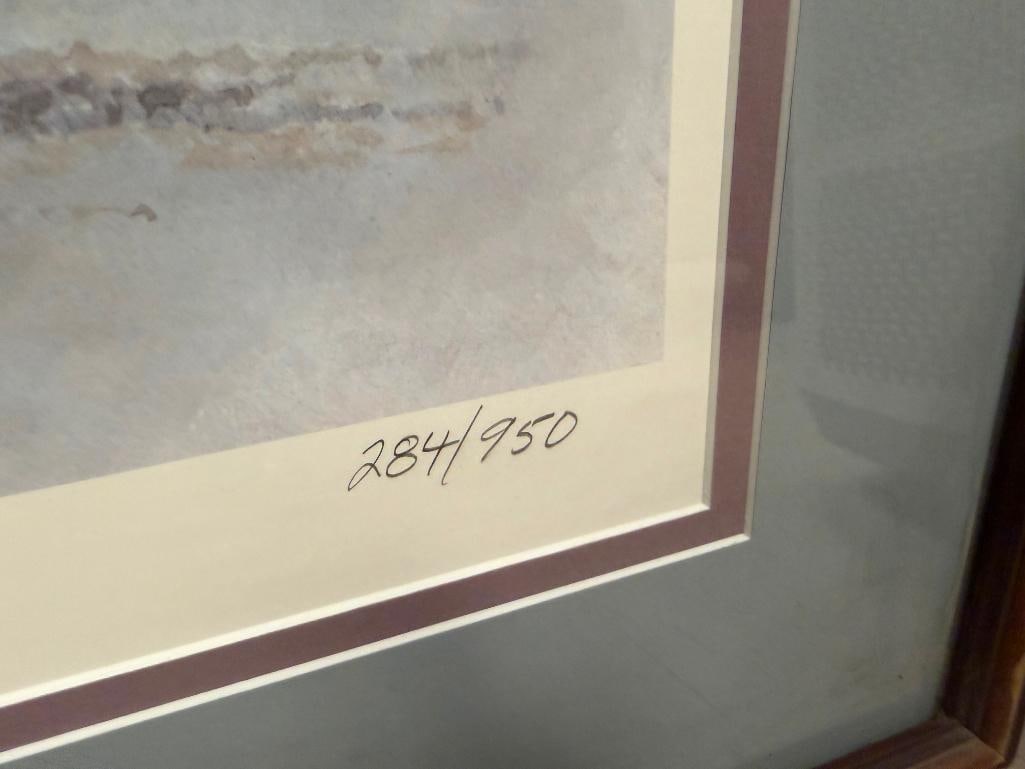 FRED STONE " THE SHOE AND BALD EAGLE " HORSE RACING PENCIL SIGNED AND NUMBERED LITHOGRAPH - 6