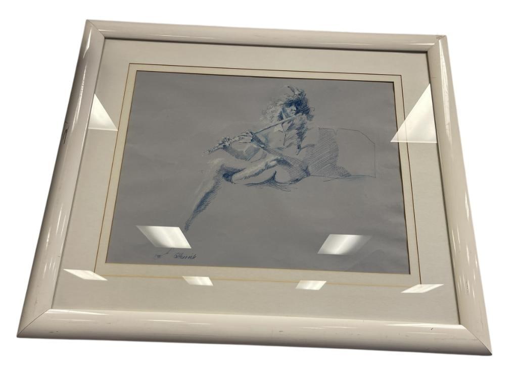 G. HERRICK ORIGINAL PASTEL ON PAPER DRAWING (1 of 7)