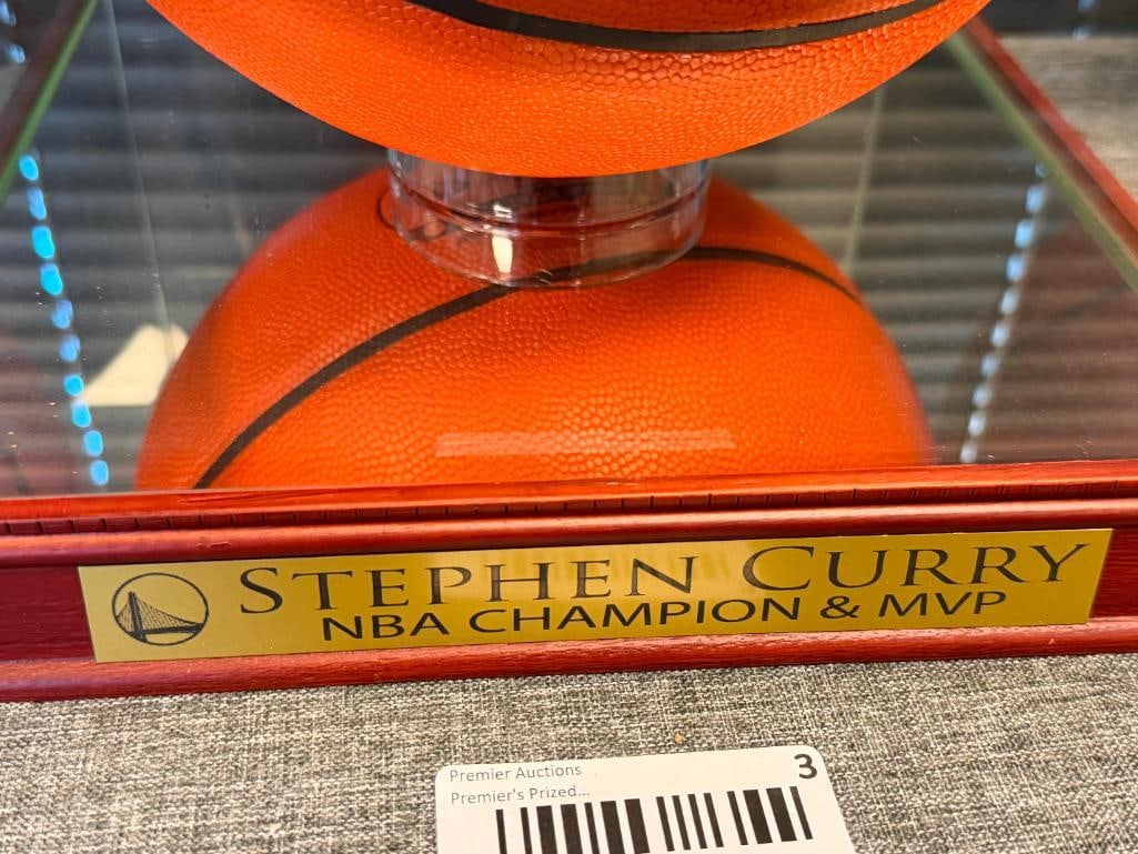 STEPHEN CURRY 4X-NBA CHAMPION AUTOGRAPHED BASKETBALL AUTHENTICATED BY SPORTS GALLERY - 3