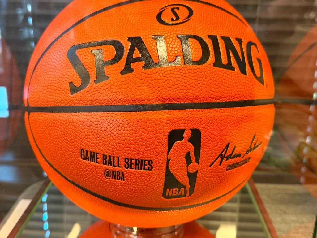 STEPHEN CURRY 4X-NBA CHAMPION AUTOGRAPHED BASKETBALL AUTHENTICATED BY SPORTS GALLERY - 4