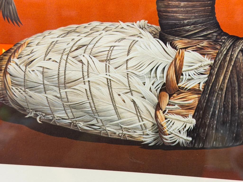 1979 NEVADA FIRST OF STATE TULE DECOY DUCK STAMP PRINT BY LARRY HAYDEN NO. 650/1990 - 4