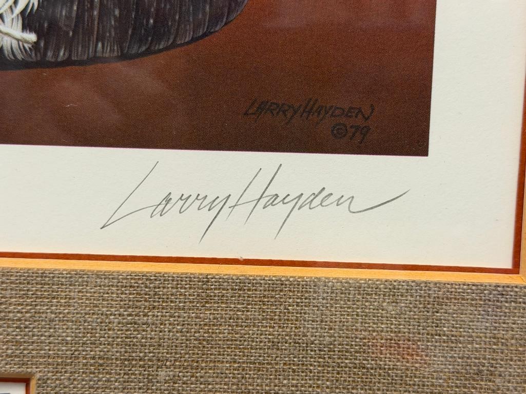 1979 NEVADA FIRST OF STATE TULE DECOY DUCK STAMP PRINT BY LARRY HAYDEN NO. 650/1990 - 5
