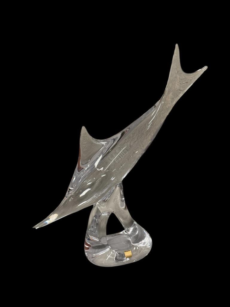 ELEGANT VETRI / ZANETTI MURANO HAND BLOWN GLASS MARLIN SCULPTURE SIGNED BY ARTIST MADE IN ITALY (1 of 9)