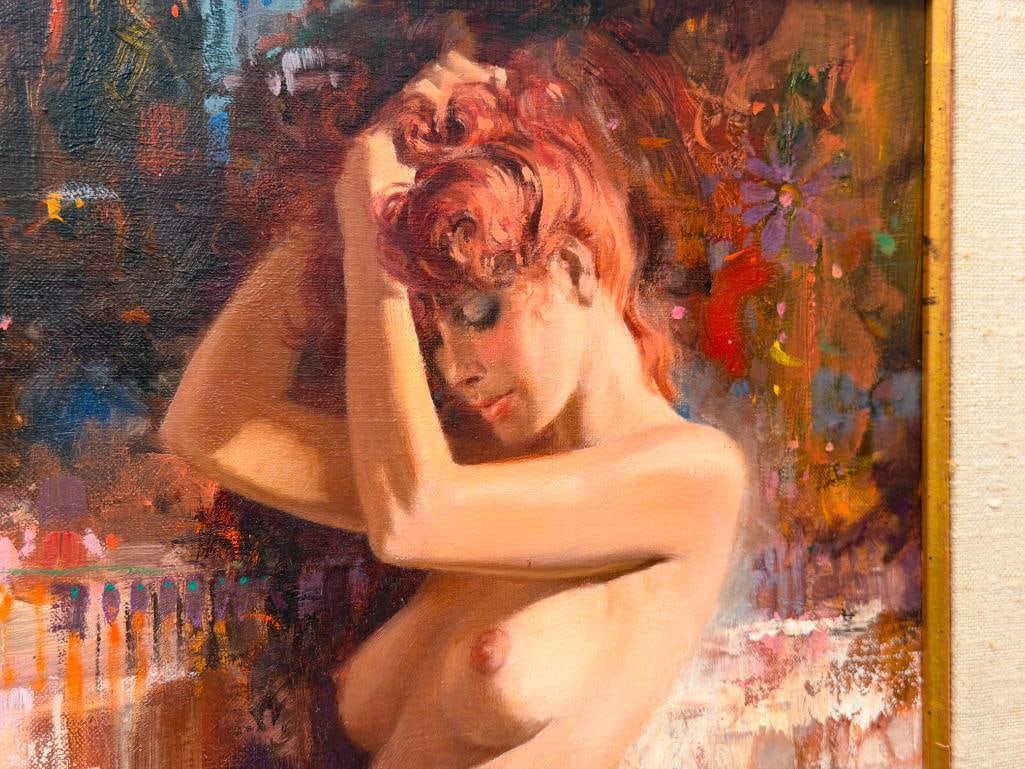 HOWARD ROGERS CALIFORNIA ARTIST ORIGINAL OIL ON CANVAS PAINTING NUDE - 3