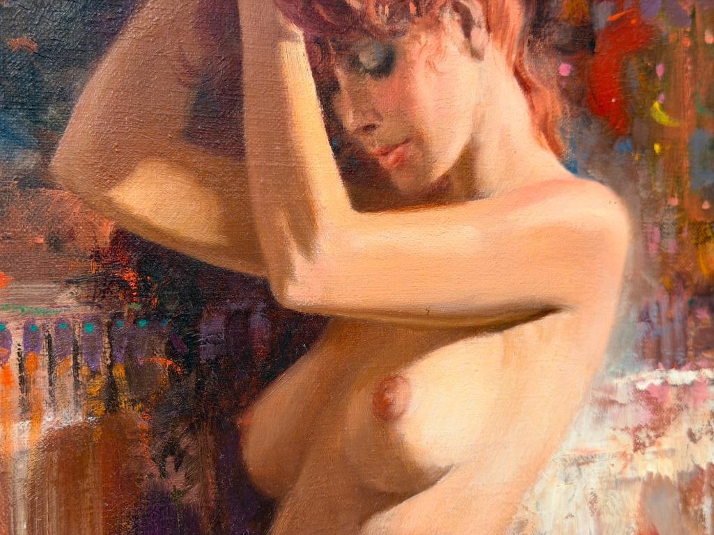 HOWARD ROGERS CALIFORNIA ARTIST ORIGINAL OIL ON CANVAS PAINTING NUDE - 4