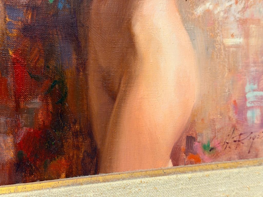 HOWARD ROGERS CALIFORNIA ARTIST ORIGINAL OIL ON CANVAS PAINTING NUDE - 5