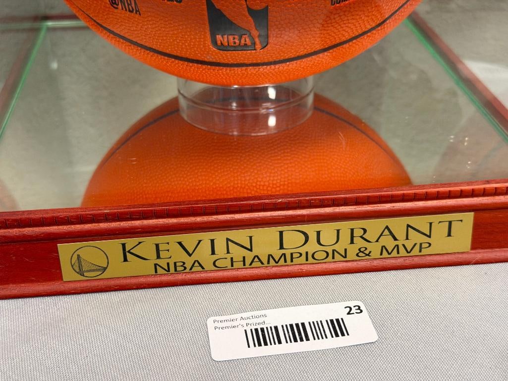 KEVIN DURANT 2X NBA CHAMPION AUTOGRAPHED BASKETBALL AUTHENTICATED BY SPORTS GALLERY - 5