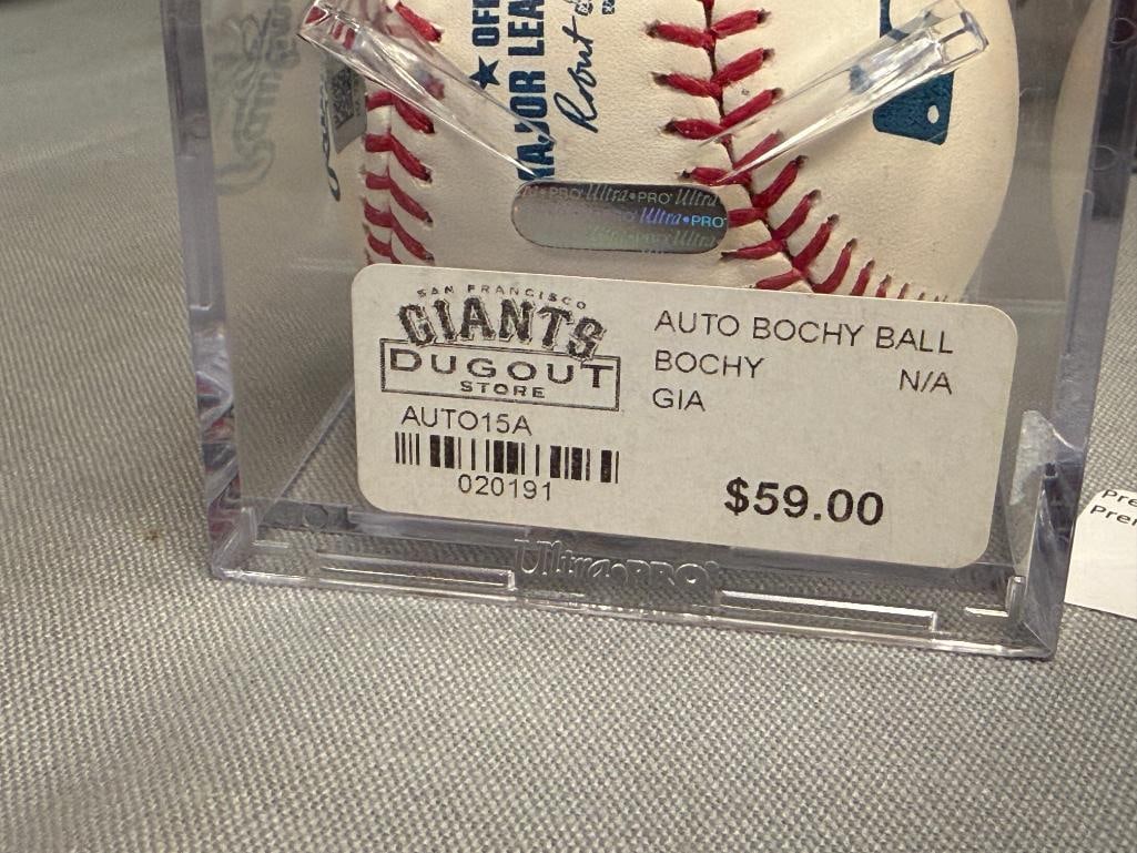 BRUCE BOCHEY FORMER BASEBALL PLAYER AND MANAGER AUTOGRAPHED BASEBALL MLB AUTHENTICATED - 5