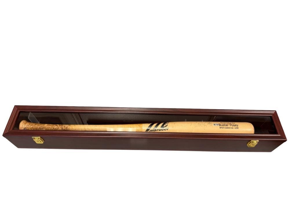 MARUCCI WOODEN BAT HAND CRAFTED FOR AND AUTOGRAPHED BY BUSTER POSEY MLB AUTHENTICATED (1 of 11)