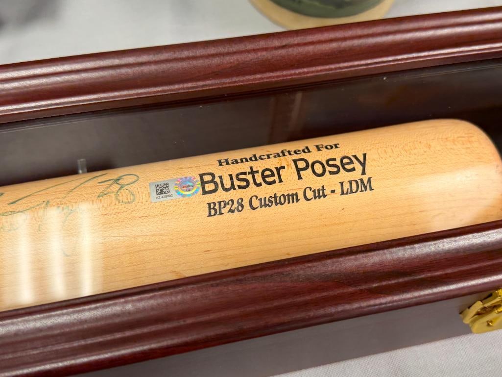 MARUCCI WOODEN BAT HAND CRAFTED FOR AND AUTOGRAPHED BY BUSTER POSEY MLB AUTHENTICATED - 3