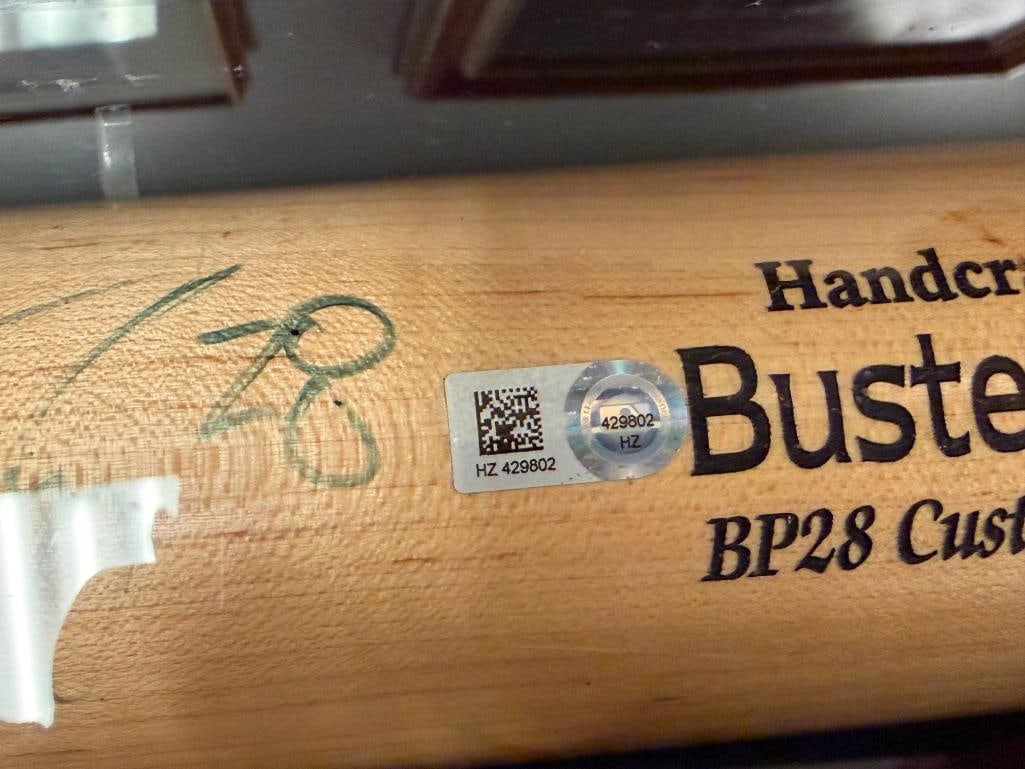 MARUCCI WOODEN BAT HAND CRAFTED FOR AND AUTOGRAPHED BY BUSTER POSEY MLB AUTHENTICATED - 5