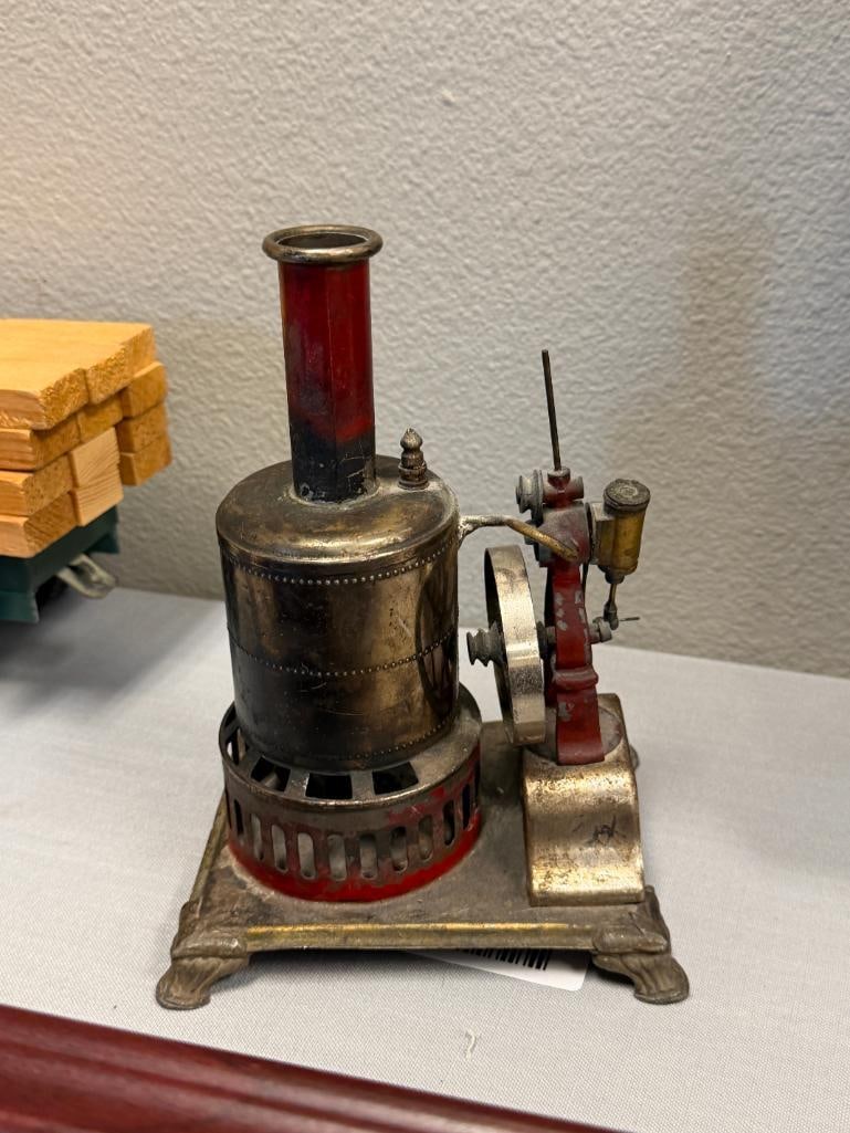 EARLY 1900'S WEEDEN MANUFACTURING CO. REVERSIBLE VERTICAL STEAM ENGINE TOY - 6