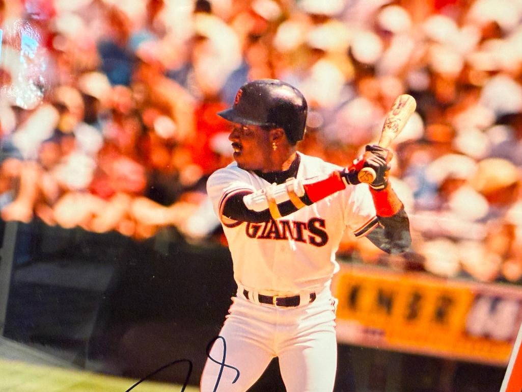 BARRY BONDS AUTOGRAPHED COLOR PHOTOGRAPH ALL STAR COLLECTORS CLUB AUTHENTICATED - 3