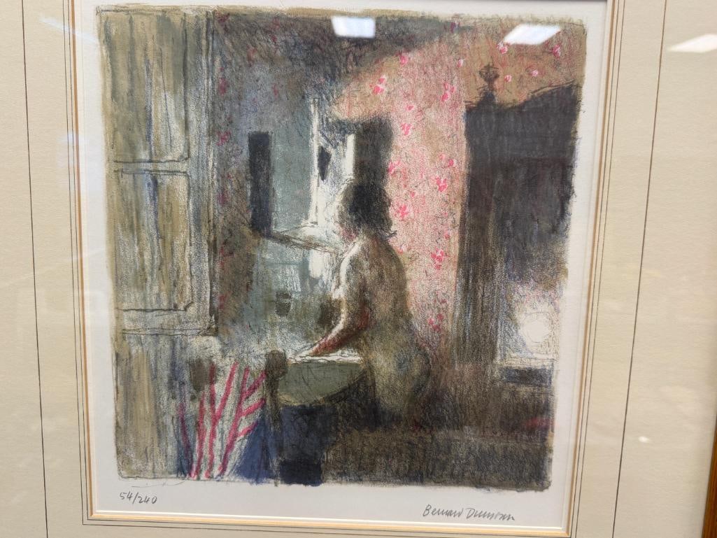 BERNARD DUNSTAN BRITISH ARTIST AND EDUCATOR LIMITED EDITION COLOR LITHOGRAPH TITLED ALBERGO STELLA - 2