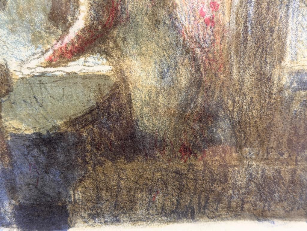 BERNARD DUNSTAN BRITISH ARTIST AND EDUCATOR LIMITED EDITION COLOR LITHOGRAPH TITLED ALBERGO STELLA - 4