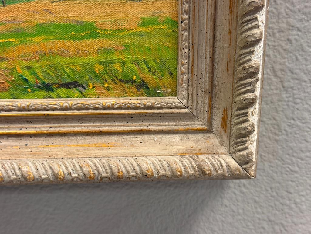 ARTHUR HILL GILBERT CALIFORNIA PLEIN AIR ARTIST ORIGINAL OIL ON CANVAS PAINTING MT. TORO MONTEREY... - 9