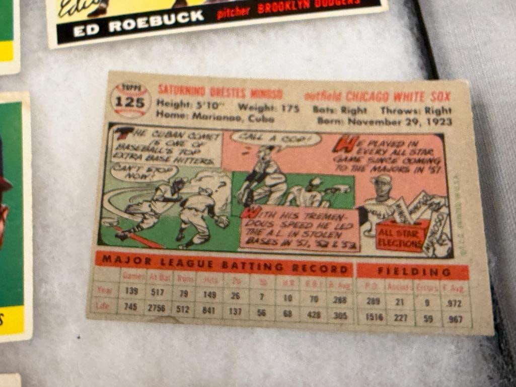 1955 TOPPS BASEBALL CARDS GIL HODGES, FRANK SMITH, BOB KLINE, ED ROEBUCK, PHIL RIZZUTO, RAY MOORE - 10