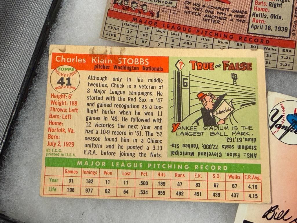 1955 TOPPS BASEBALL CARDS GIL HODGES, FRANK SMITH, BOB KLINE, ED ROEBUCK, PHIL RIZZUTO, RAY MOORE - 14
