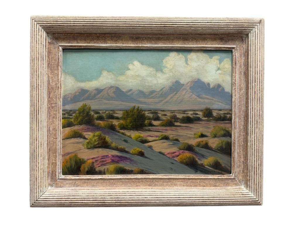 BILL HAGER CALIFORNIA ARTIST ORIGINAL OIL ON CANVAS DESERT LANDSCAPE (1 of 8)