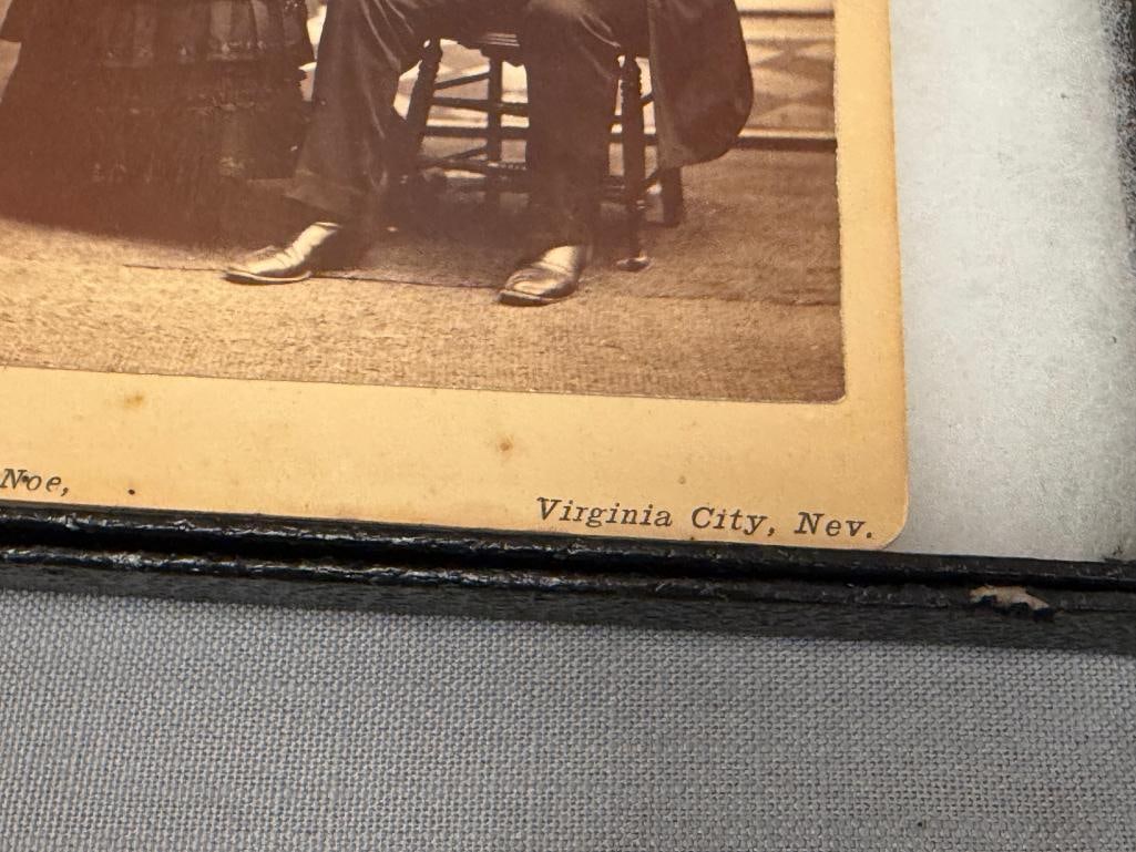 ANTIQUE STUDIO PORTRAIT CARDS FROM STUDIOS IN VIRGINIA CITY, NV BEALS, JOHN S. NOE, HEDGER & NOE'S - 11