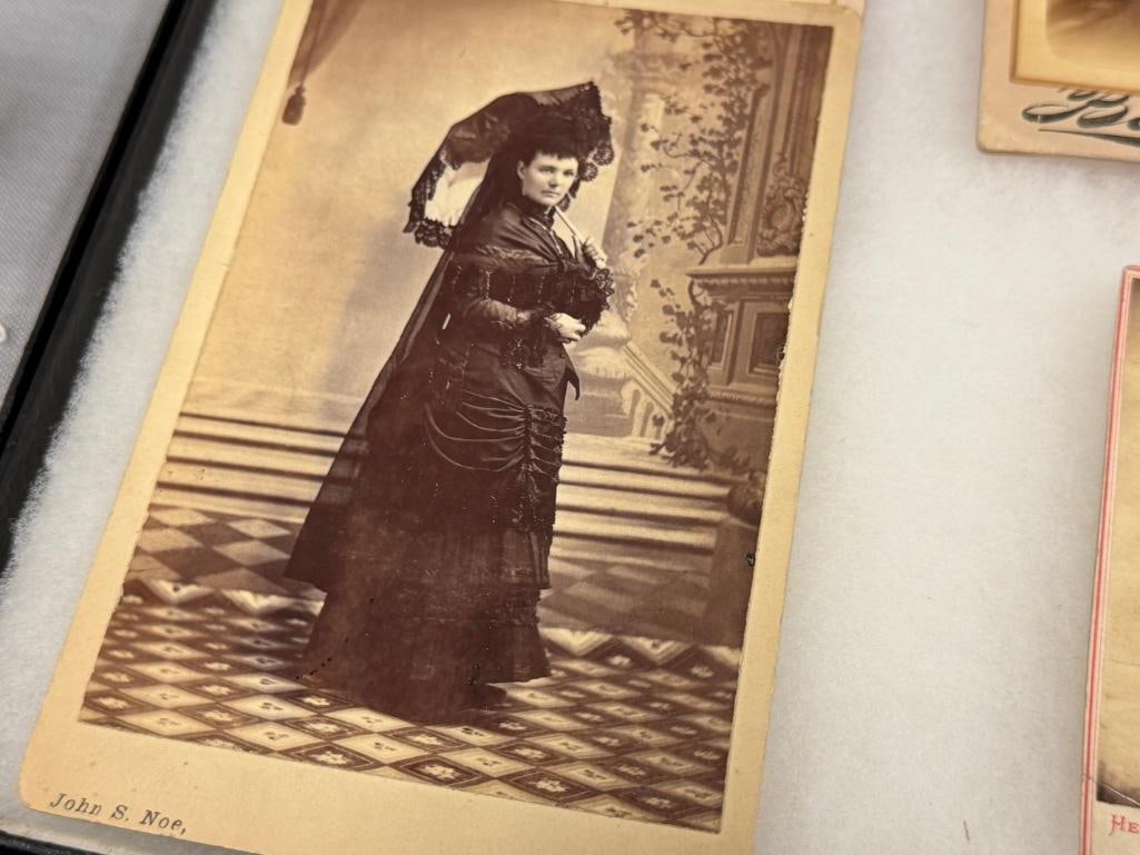 ANTIQUE STUDIO PORTRAIT CARDS FROM STUDIOS IN VIRGINIA CITY, NV BEALS, JOHN S. NOE, HEDGER & NOE'S - 2