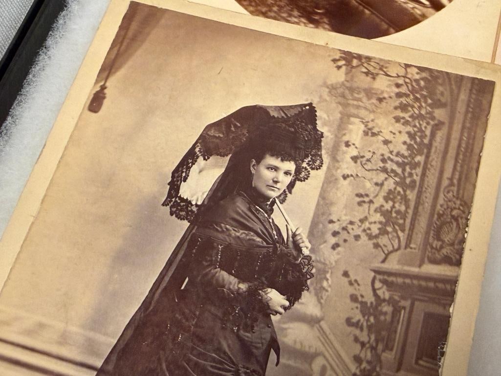 ANTIQUE STUDIO PORTRAIT CARDS FROM STUDIOS IN VIRGINIA CITY, NV BEALS, JOHN S. NOE, HEDGER & NOE'S - 3