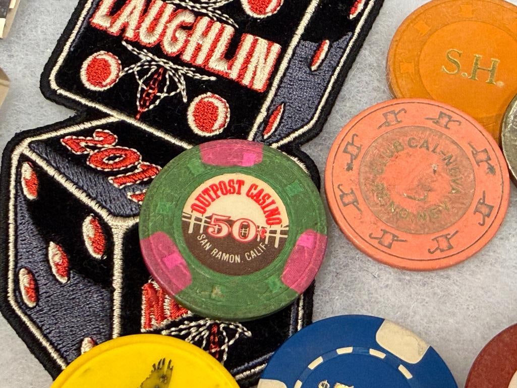 NEVADA HOTEL / CASINO / BROTHEL KIT KAT RANCH MATCHBOOKS, POKER CHIPS, DRINK TOKENS - 10