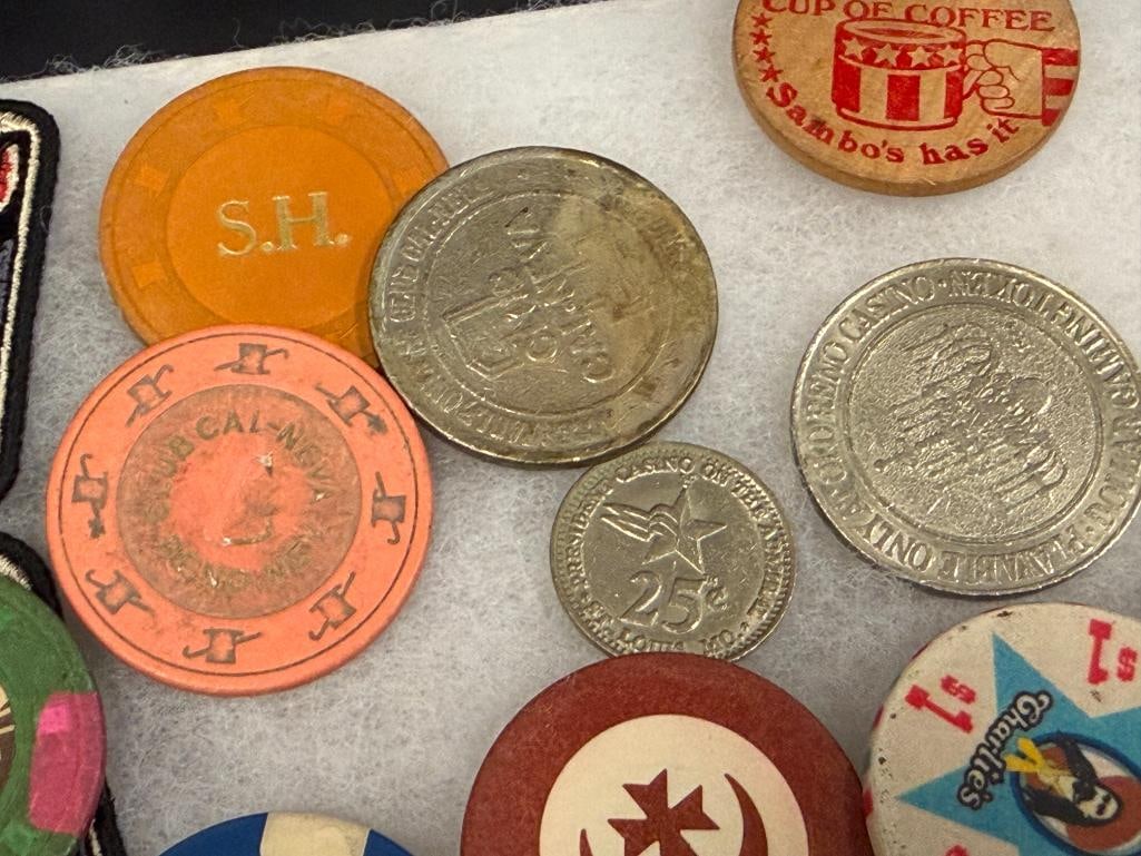 NEVADA HOTEL / CASINO / BROTHEL KIT KAT RANCH MATCHBOOKS, POKER CHIPS, DRINK TOKENS - 9