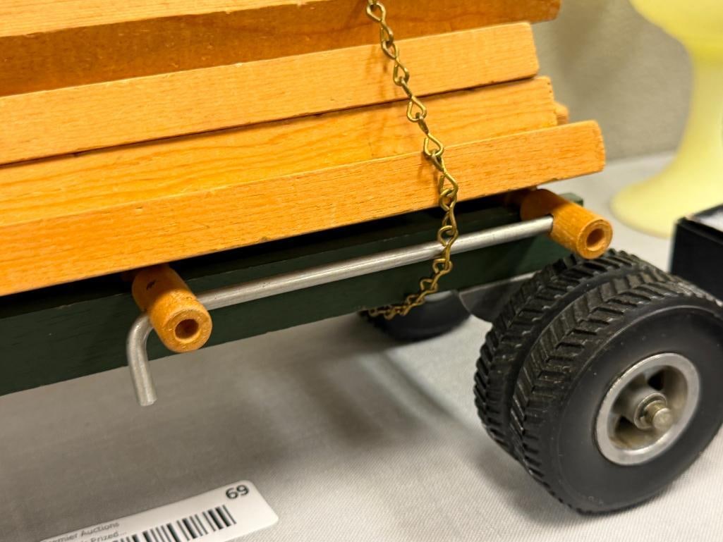 1950'S SMITH - MILLER PRESSED STEEL LOGGING TOY TRAILER FOR MACK LOG TRUCK - 8