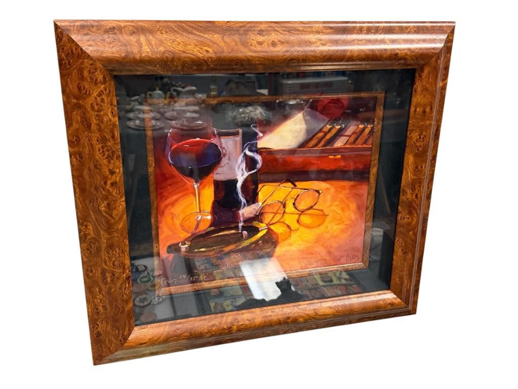 JOHN COSBY LIMITED EDITION ARTIST PROOF PRINT TITLED QUIET SMOKE NO. 14/25 (1 of 7)
