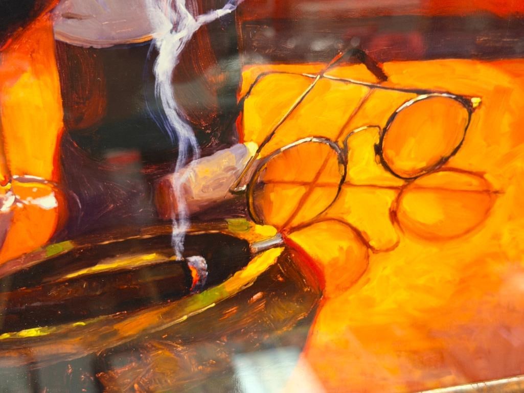 JOHN COSBY LIMITED EDITION ARTIST PROOF PRINT TITLED QUIET SMOKE NO. 14/25 - 4