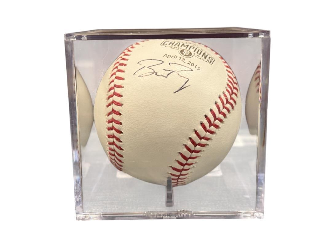 BUSTER POSEY 2015 WORLD SERIES AUTOGRAPHED BASEBALL MLB AUTHENICATED (1 of 4)