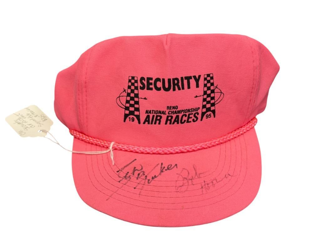 1995 RENO AIR RACES CAP SIGNED BY AVIATION GREATS SEAN TUCKER AND BOB HOOVER (1 of 6)