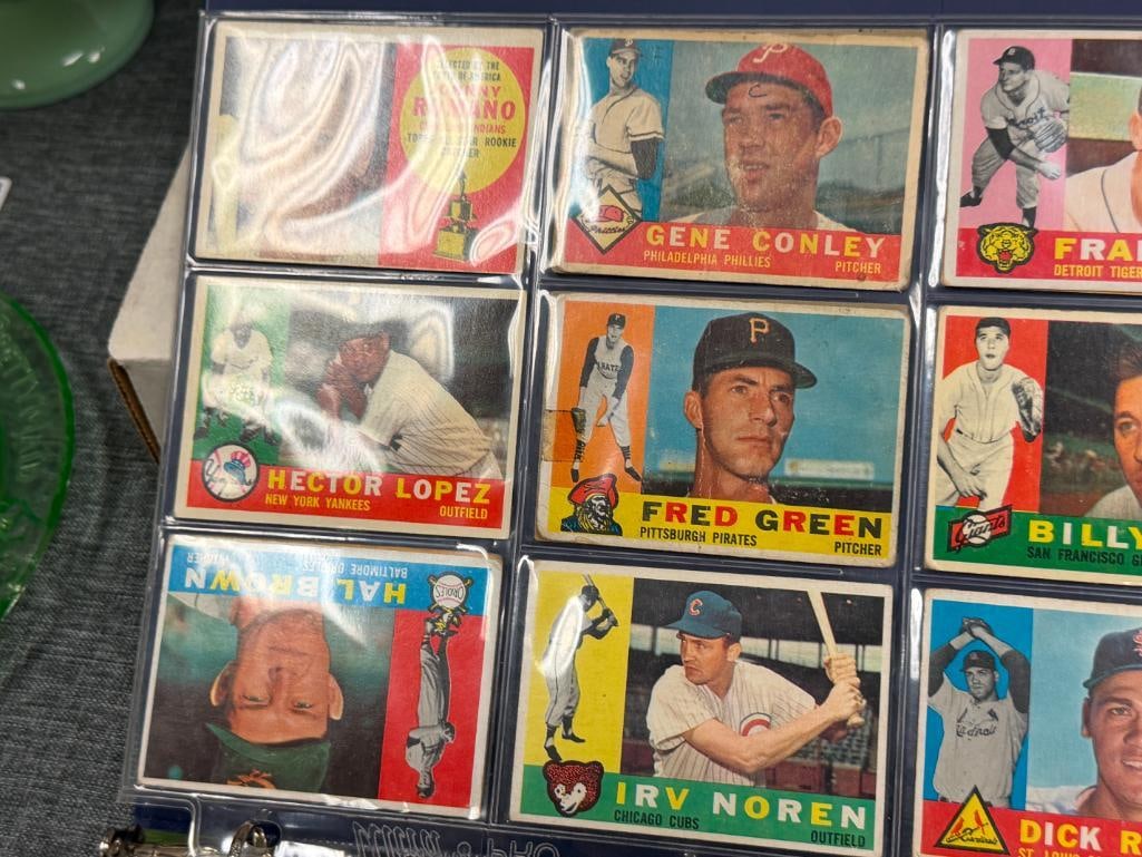 1960 TOPPS BASEBAL CARD SET CURT FLOOD, HARMON KILLEBREW, ORIOLES TEAM, WES COVINGTON, ROY SIEVERS - 12