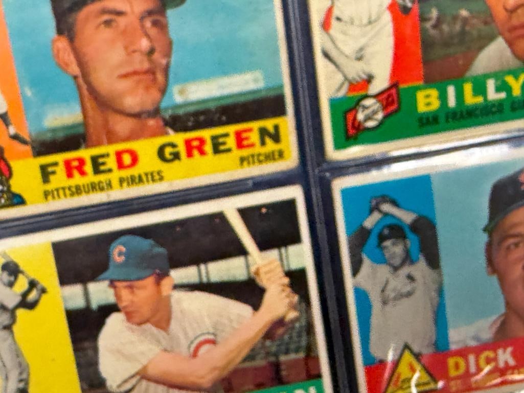 1960 TOPPS BASEBAL CARD SET CURT FLOOD, HARMON KILLEBREW, ORIOLES TEAM, WES COVINGTON, ROY SIEVERS - 14