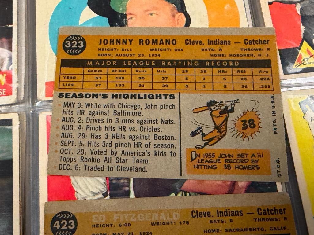 1960 TOPPS BASEBAL CARD SET CURT FLOOD, HARMON KILLEBREW, ORIOLES TEAM, WES COVINGTON, ROY SIEVERS - 15